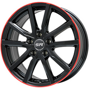 ELBE エルベ Vスポーク グロスブラック/レッドリム